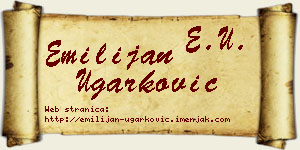 Emilijan Ugarković vizit kartica